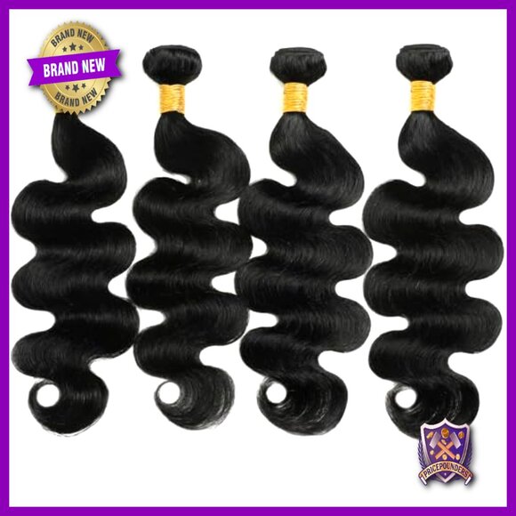 Brazilian Virgin Human Hair Extensions 18-24 Inch Body Wave Bundles